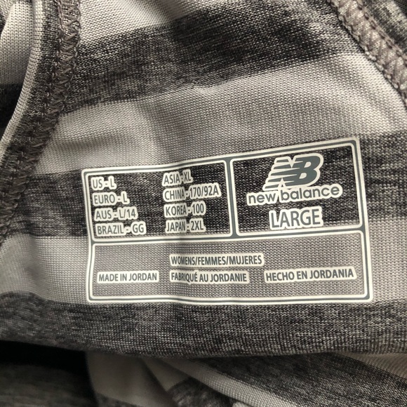 New Balance Grey Racerback Top Size L - Picture 5 of 6